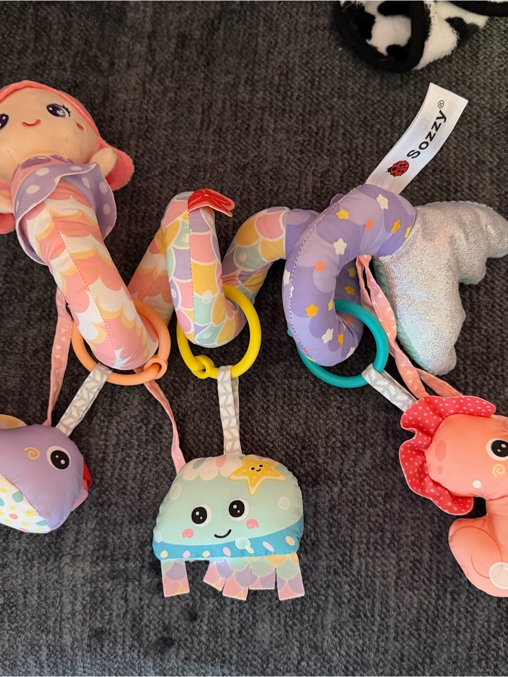 Mermaid stroller toy